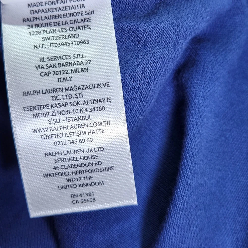 Polo Ralph Lauren Men's Big & Tall Mesh Polo Shirt  3XLT Blue/Yellow Green Shirt